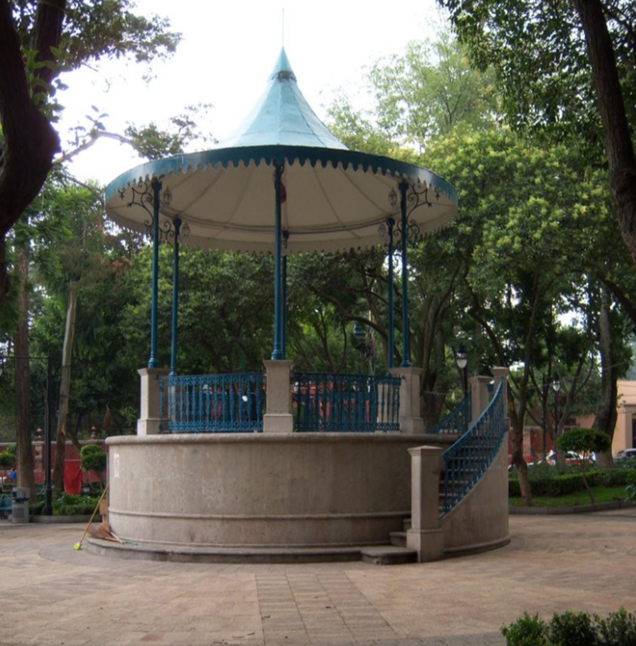 Kiosco de la Plaza del Centro de Tlalpan