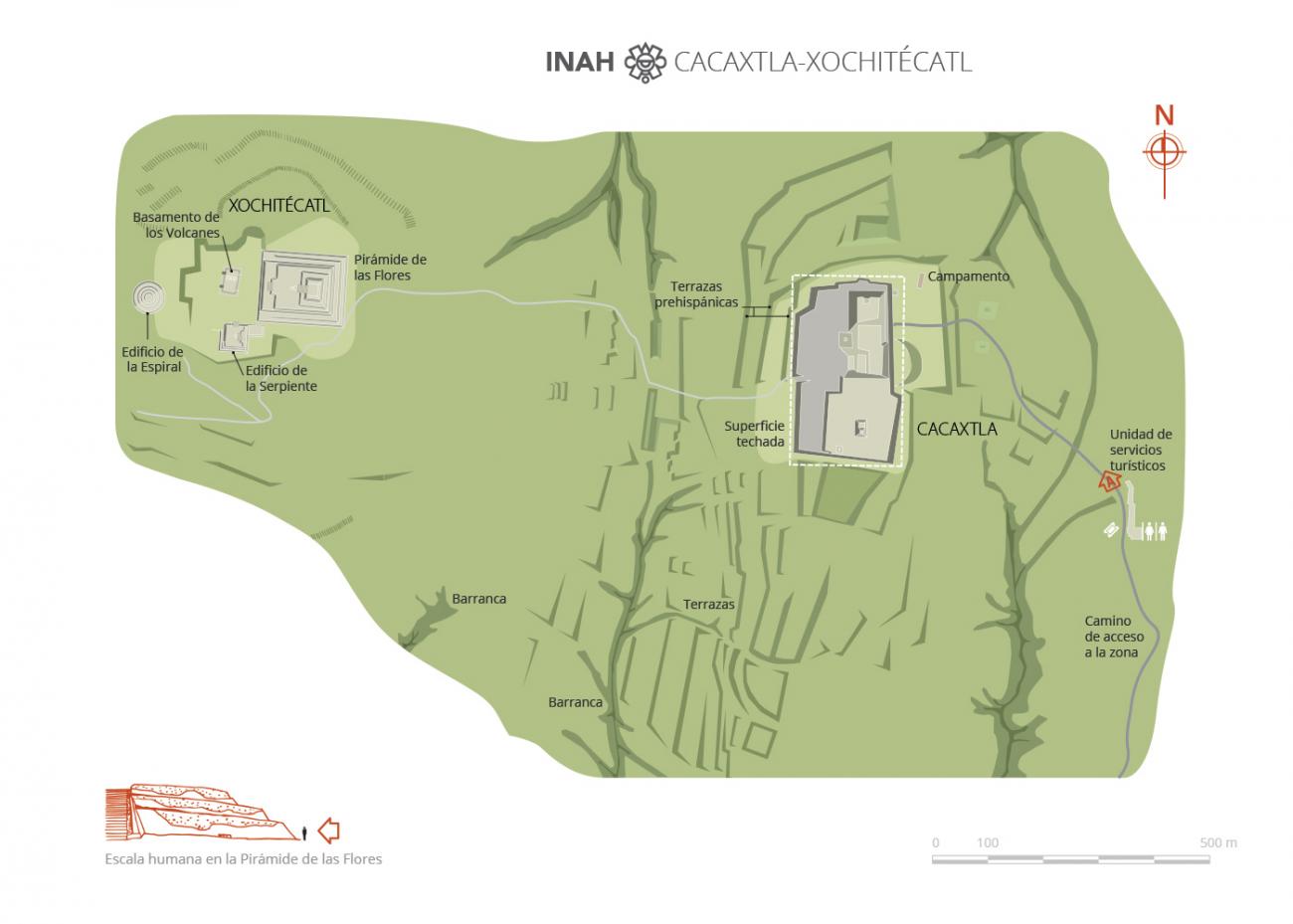 Croquis Cacaxtla - Xochitécatl