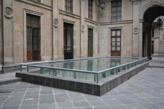 Ventana arqueológica Palacio Nacional