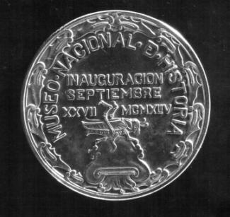 Moneda conmemorativa de inauguración del Museo Nacional de Historia