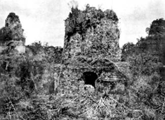 Palacio de Xpuhil, vista general ca. 1950