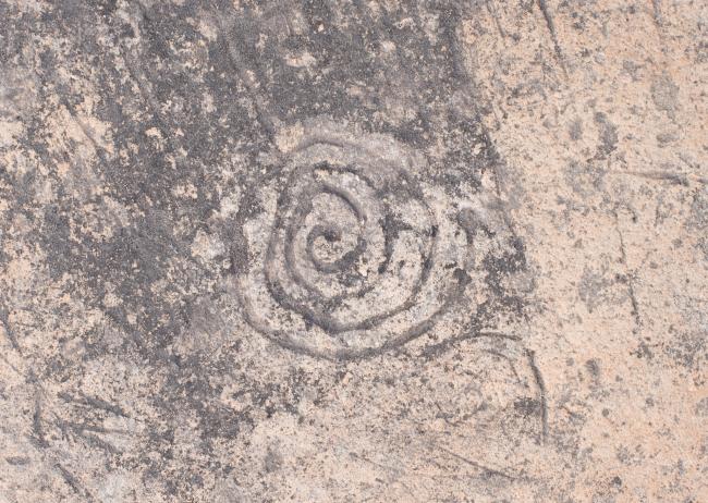 Petrograbado en espiral