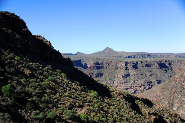 Vista durante el descenso