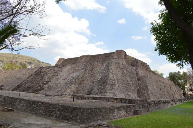 Última etapa del Templo Mayor de Tenayuca. Vista desde el sur