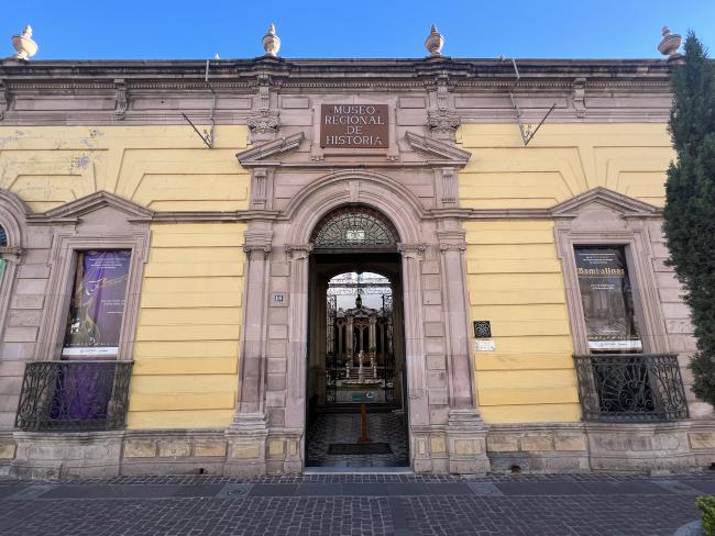 Fachada del Museo Regional de Historia de Aguascalientes