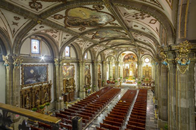 Interior del Templo de San Juan Bautista