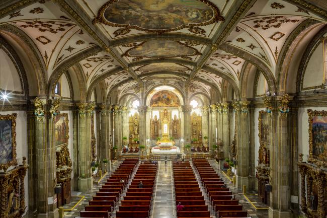 Interior del Templo de San Juan Bautista