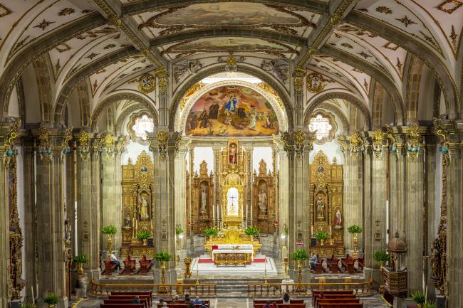 Interior del Templo de San Juan Bautista