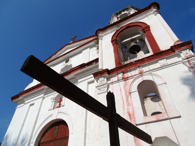 Facade of Ermita del Rosario Church