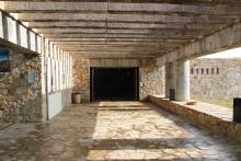 Vestíbulo exterior, Museo de Sitio de Monte Albán, Oaxaca. 